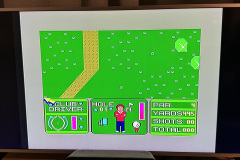 Nick Faldo plays golf game play