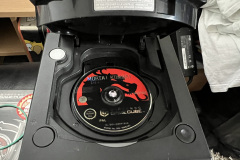 Mortal Kombat Deadly Alliance game disc in console drive